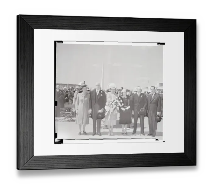 Framed Print : Norwegian Royal Family in America Framed Print : Norwegian Royal Family in America