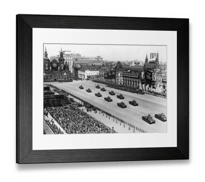 Framed Print : Tanks in Red Square Framed Print : Tanks in Red Square
