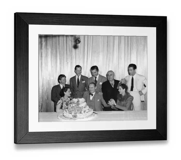 Framed Print : Stars Gathering for Lionel Barrymore Tribute Framed Print : Stars Gathering for Lionel Barrymore Tribute