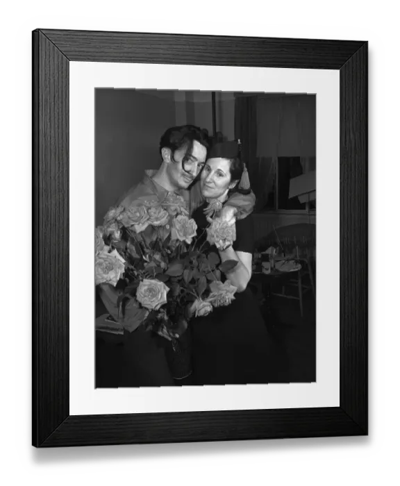 Framed Print : Salvador and Wife Gala Dali Framed Print : Salvador and Wife Gala Dali