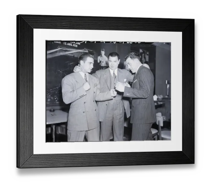 Framed Print : Jack Dempsey Wishing Two Fighters Luck Framed Print : Jack Dempsey Wishing Two Fighters Luck