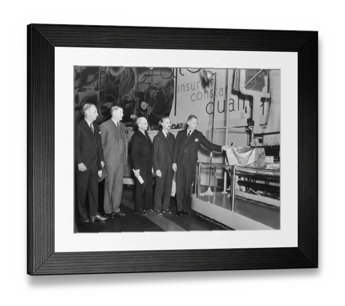 Framed Print : du Pont Brothers Previewing World's Fair Exhibit Framed Print : du Pont Brothers Previewing World's Fair Exhibit