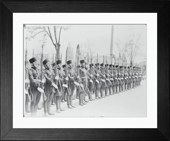 Framed Print : Albanian Soldier Drinking Water Framed Print : Albanian Soldier Drinking Water