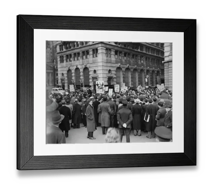 Framed Print : Antiwar Rally Framed Print : Antiwar Rally