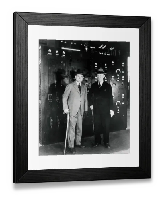 Framed Print : David Sarnoff and Guglielmo Marconi Framed Print : David Sarnoff and Guglielmo Marconi