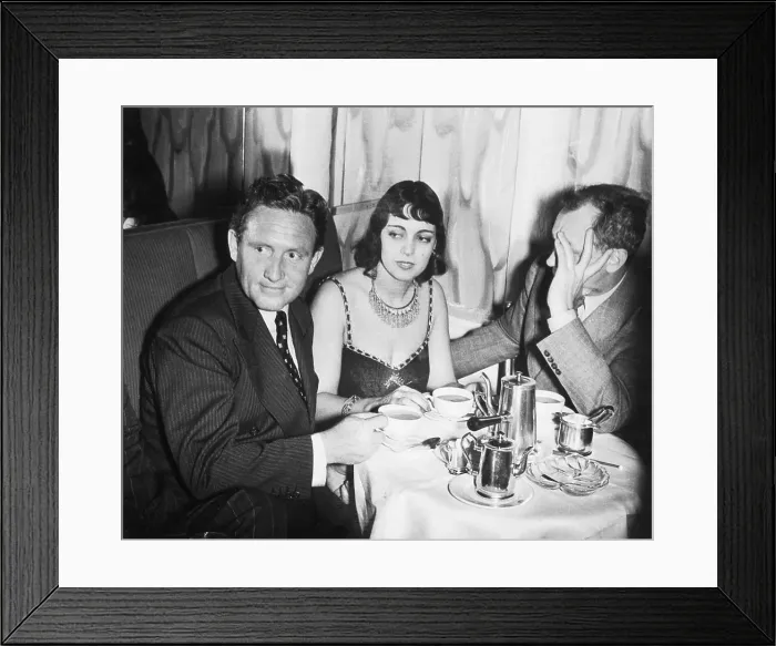 Framed Print : Spencer Tracy with Friends Framed Print : Spencer Tracy with Friends