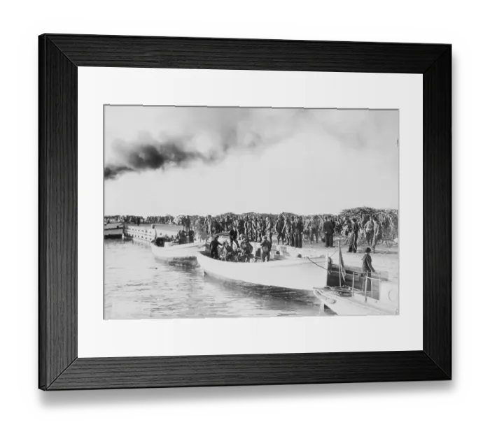 Framed Print : Italian Forces Landing at Durazzo Framed Print : Italian Forces Landing at Durazzo
