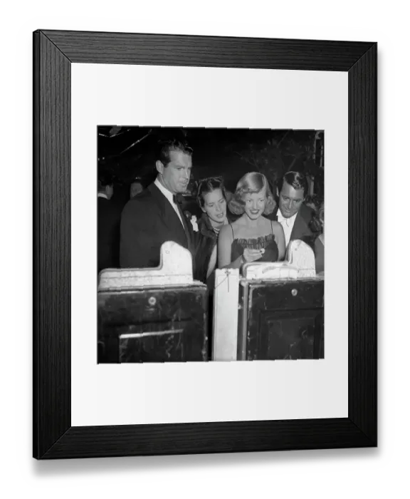 Framed Print : Cary Grant and Others Playing Slot Machine Framed Print : Cary Grant and Others Playing Slot Machine