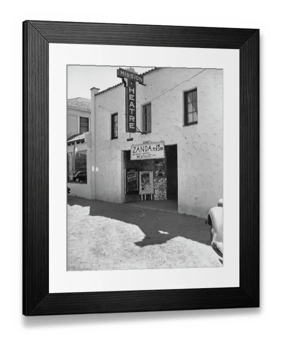 Framed Print : Mission Theatre, Solvang, California Framed Print : Mission Theatre, Solvang, California