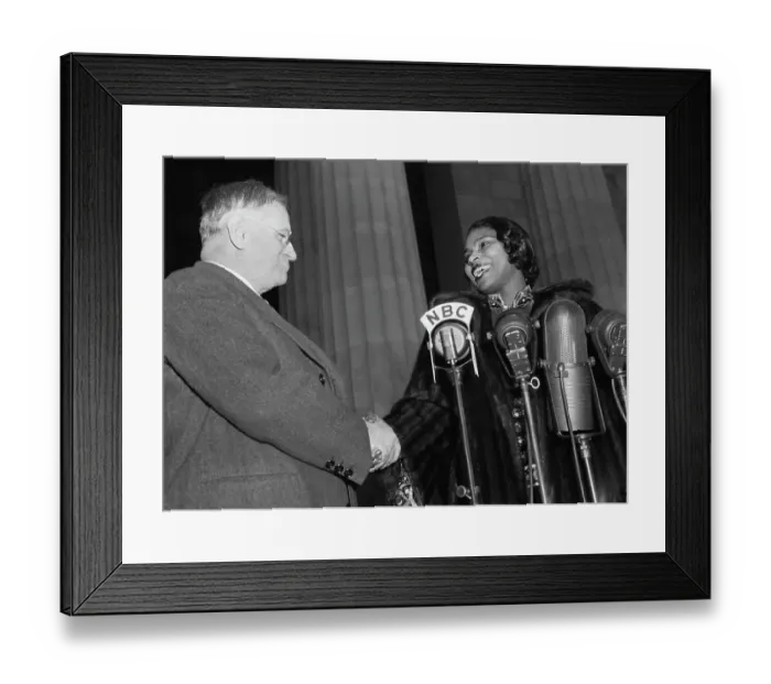 Framed Print : Marian Anderson with Harold Ickes Framed Print : Marian Anderson with Harold Ickes