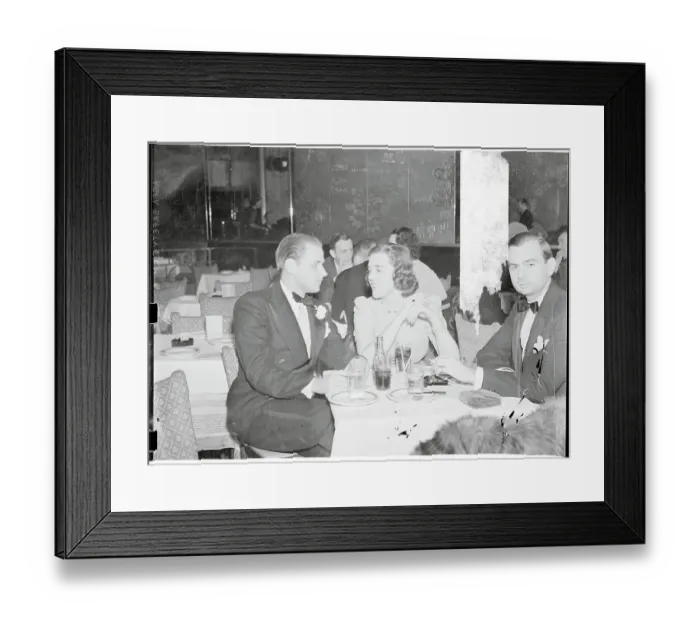 Framed Print : Young Socialites Conversing Framed Print : Young Socialites Conversing
