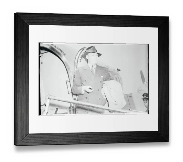 Framed Print : Comedian Jack Benny At Air Terminal Framed Print : Comedian Jack Benny At Air Terminal