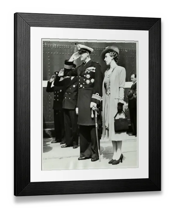 Framed Print : Denmark's Prince Frederick and Princess Ingrid Framed Print : Denmark's Prince Frederick and Princess Ingrid