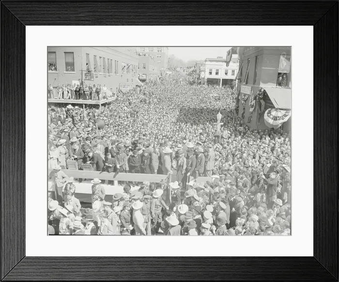 Framed Print : Crowd Attending Dodge City Movie Making Celebration Framed Print : Crowd Attending Dodge City Movie Making Celebration