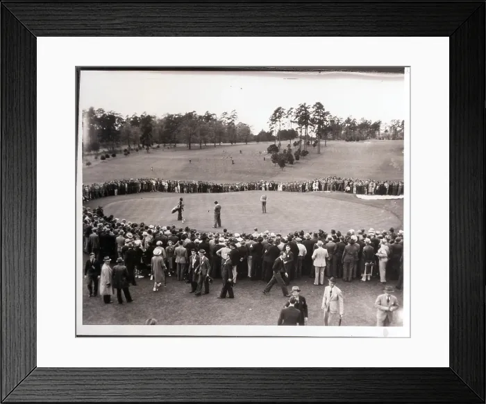 Framed Print : Ralph Guldahl Putting in Masters Tourney Framed Print : Ralph Guldahl Putting in Masters Tourney