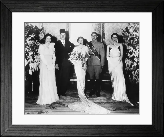 Framed Print : Wedding Party for Shah of Iran and Princess Framed Print : Wedding Party for Shah of Iran and Princess