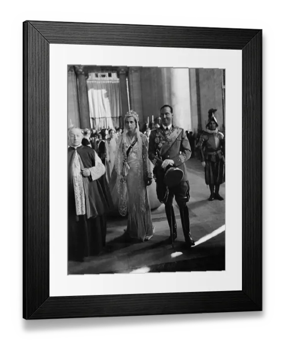 Framed Print : Vatican Ceremony Attended by Royal Couple Framed Print : Vatican Ceremony Attended by Royal Couple