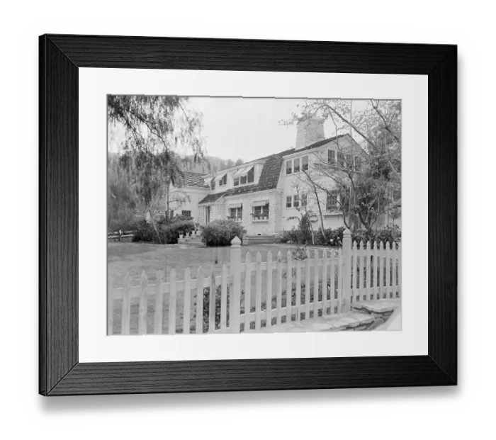 Framed Print : Ranch Home Owned by Clark Gable Framed Print : Ranch Home Owned by Clark Gable