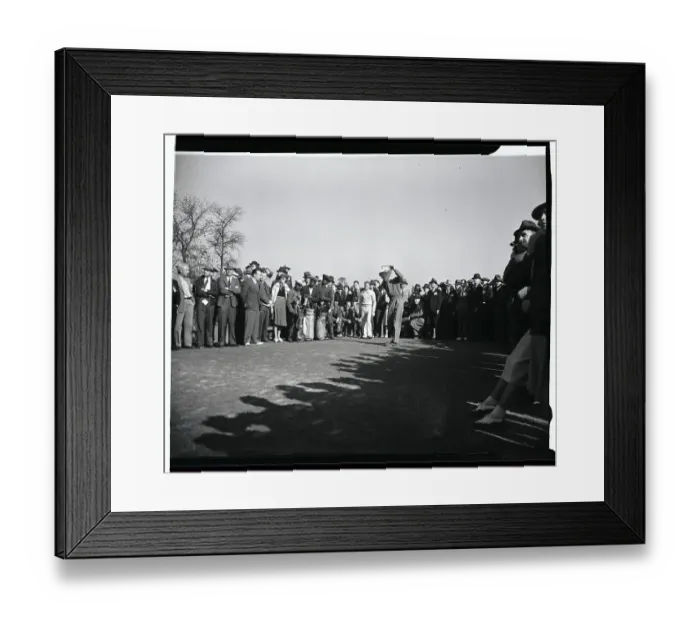 Framed Print : Byron Nelson Teeing Off Framed Print : Byron Nelson Teeing Off
