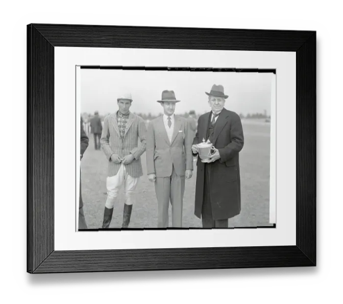 Framed Print : Paul Mellon with Clyde Hoey ands Watters Framed Print : Paul Mellon with Clyde Hoey ands Watters
