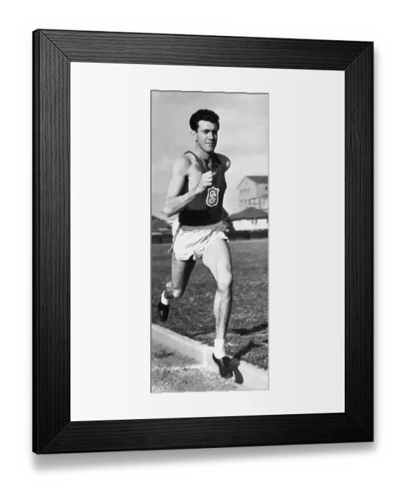 Framed Print : Louis Zamperini Running Framed Print : Louis Zamperini Running