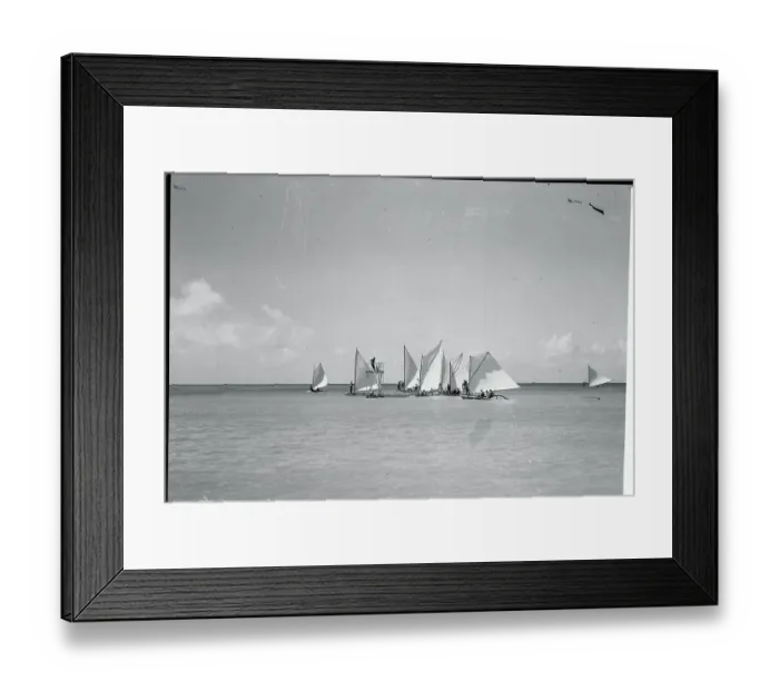 Framed Print : Doris Duke and Canoe Teammates Leaving for Race Framed Print : Doris Duke and Canoe Teammates Leaving for Race