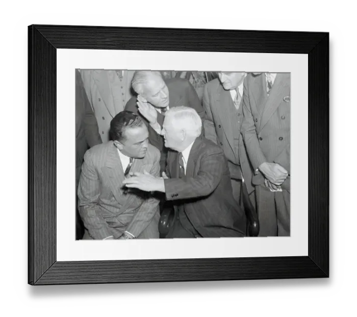 Framed Print : Walter Winchell Eavesdropping Framed Print : Walter Winchell Eavesdropping