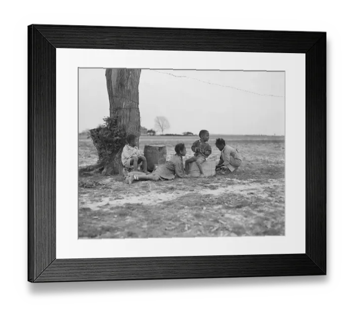 Framed Print : Seminole Indian Children Playing Beneath Tree Framed Print : Seminole Indian Children Playing Beneath Tree