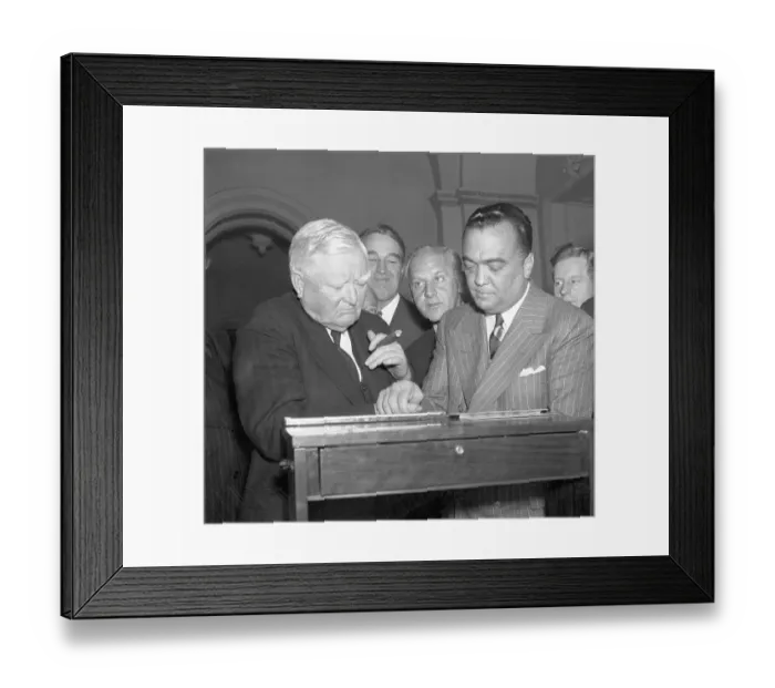 Framed Print : Hoover Fingerprinting Colleague Framed Print : Hoover Fingerprinting Colleague