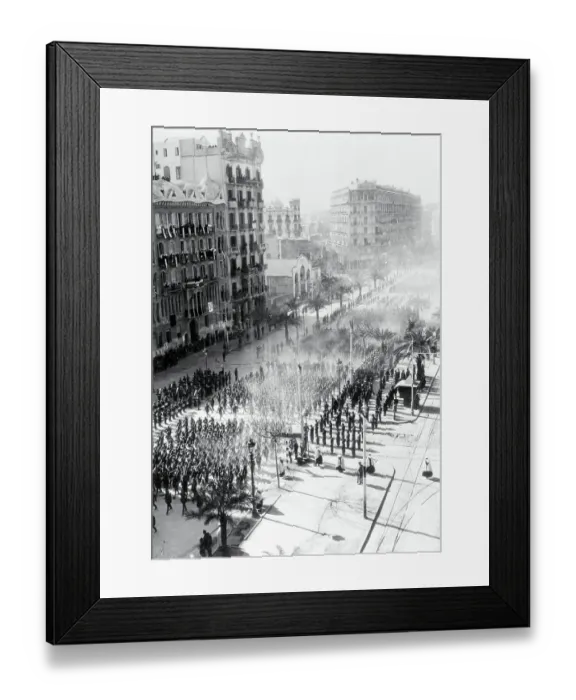 Framed Print : Franco'S Troops In Barcelona Framed Print : Franco'S Troops In Barcelona
