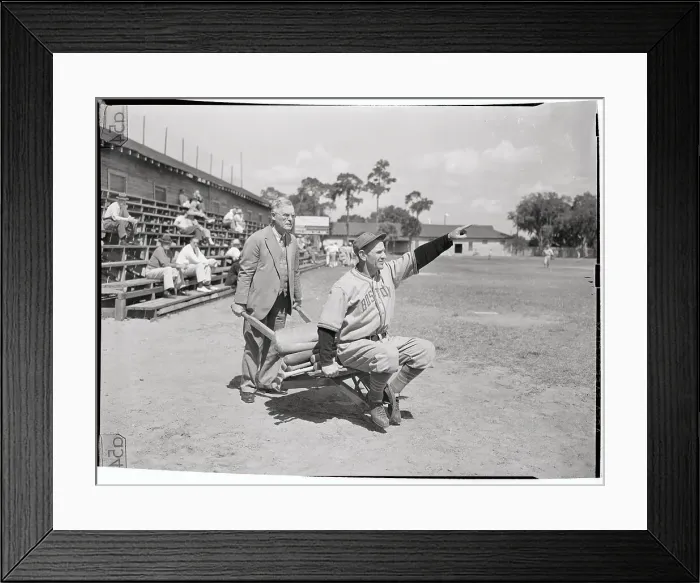 Framed Print : Casey Stengel with Bob Quinn Framed Print : Casey Stengel with Bob Quinn