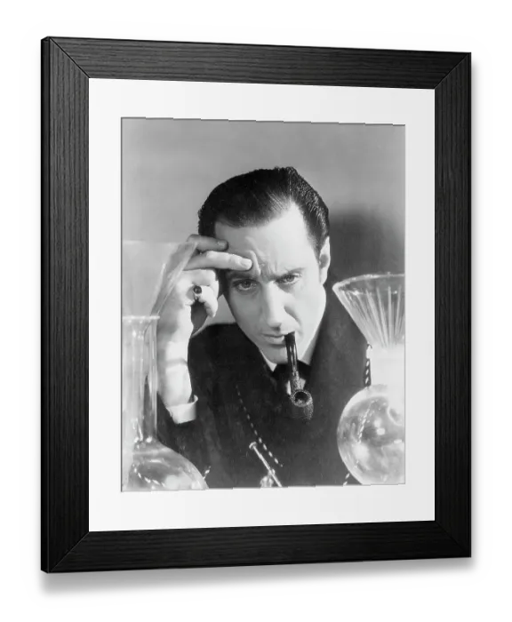 Framed Print : Basil Rathbone as Sherlock Holmes Framed Print : Basil Rathbone as Sherlock Holmes