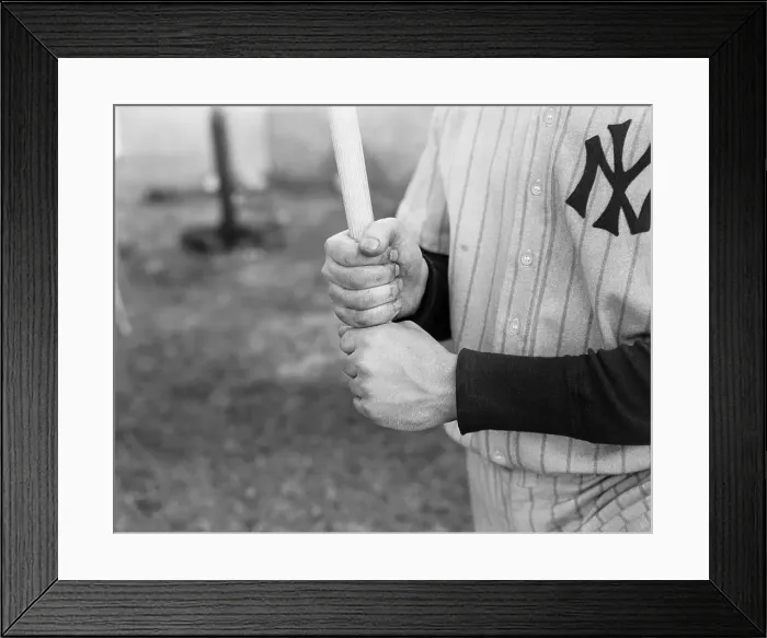 Framed Print : Closeup of Joe DiMaggio's Batting Grip Framed Print : Closeup of Joe DiMaggio's Batting Grip