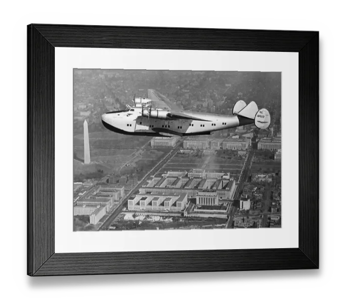 Framed Print : Yankee Clipper Flying Over Capitol Framed Print : Yankee Clipper Flying Over Capitol