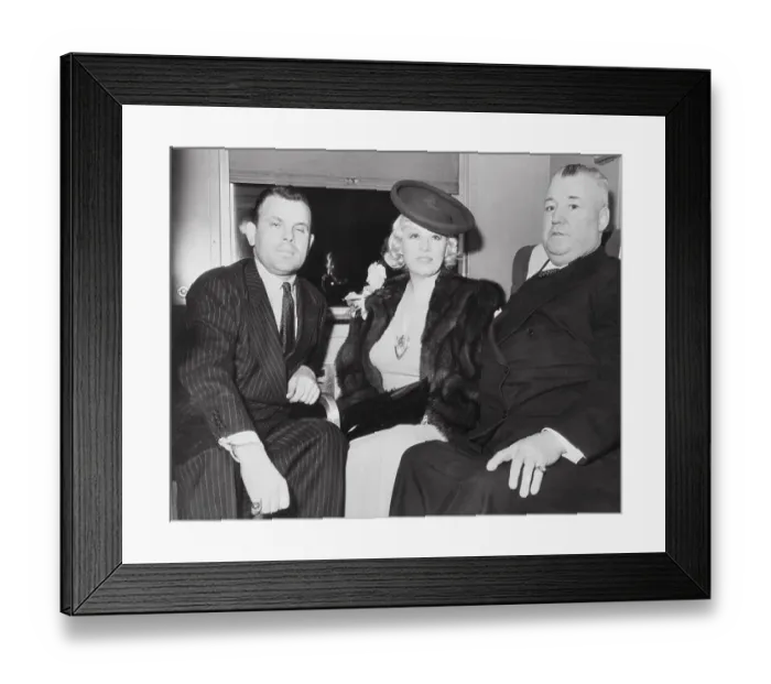 Framed Print : Mae West and Others on Ship Framed Print : Mae West and Others on Ship
