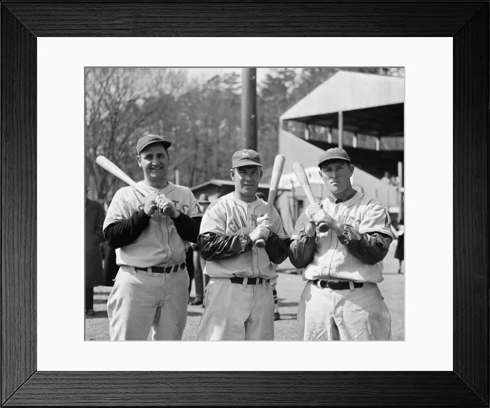 Framed Print : Mel Ott and Teammates Framed Print : Mel Ott and Teammates