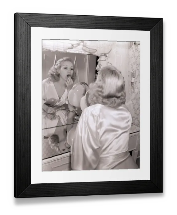 Framed Print : Actress Betty Grable Applying Lipstick Framed Print : Actress Betty Grable Applying Lipstick
