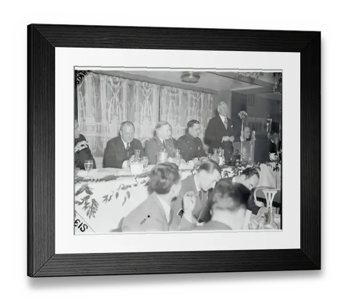 Framed Print : Policemen at Communion Breakfast Framed Print : Policemen at Communion Breakfast