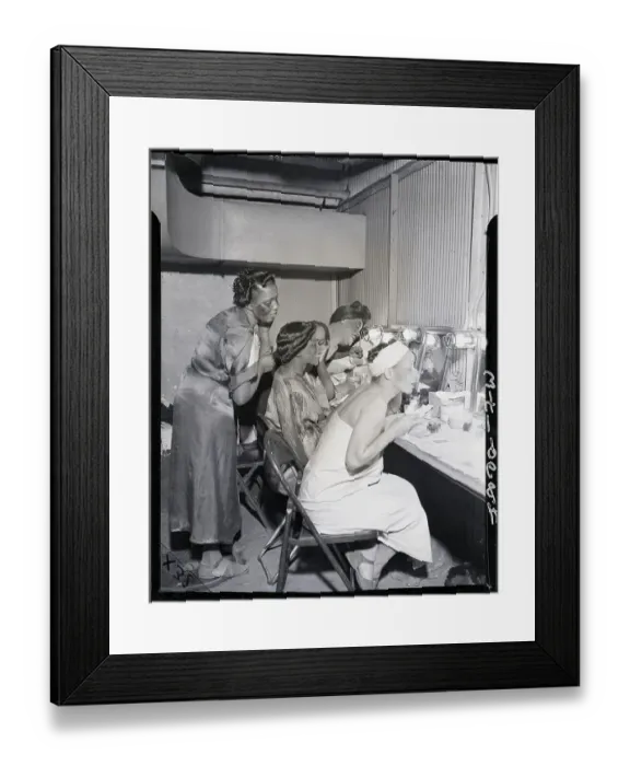 Framed Print : WPA Opera Singers Applying Makeup Framed Print : WPA Opera Singers Applying Makeup