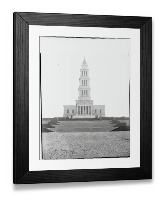 Framed Print : Portrait of the Washington Masonic Memorial