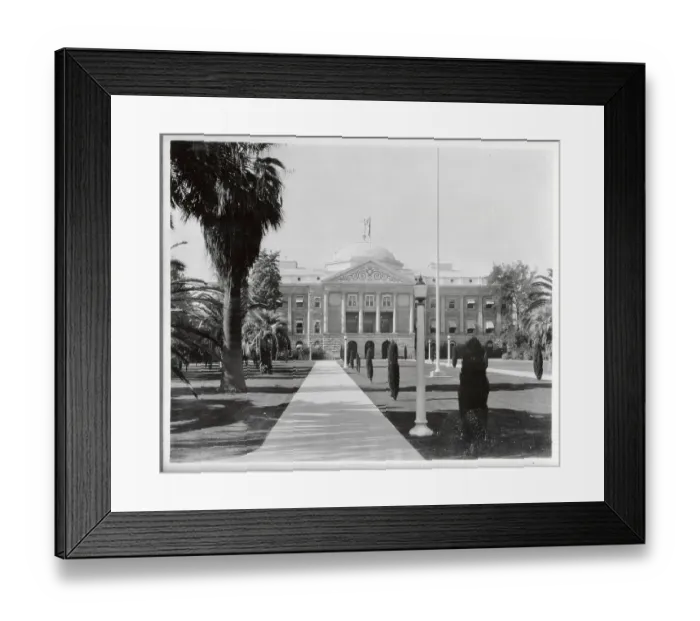 Framed Print : Exterior and Lawn at Arizona State Capitol Framed Print : Exterior and Lawn at Arizona State Capitol