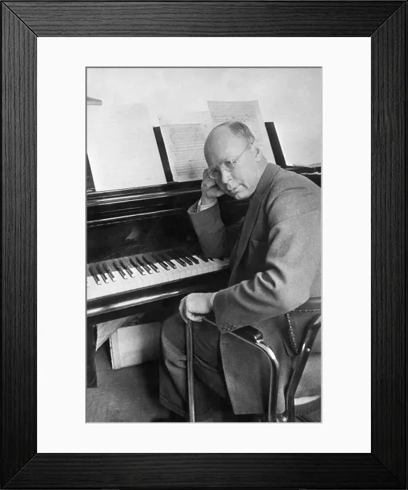 Framed Print : Sergei Prokofiev at Piano Framed Print : Sergei Prokofiev at Piano