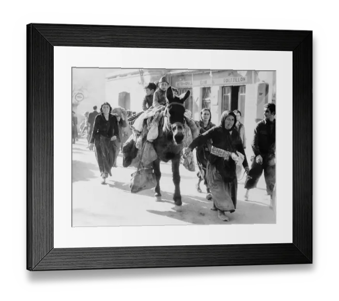 Framed Print : Women Entering the Town of Le Perthus Framed Print : Women Entering the Town of Le Perthus