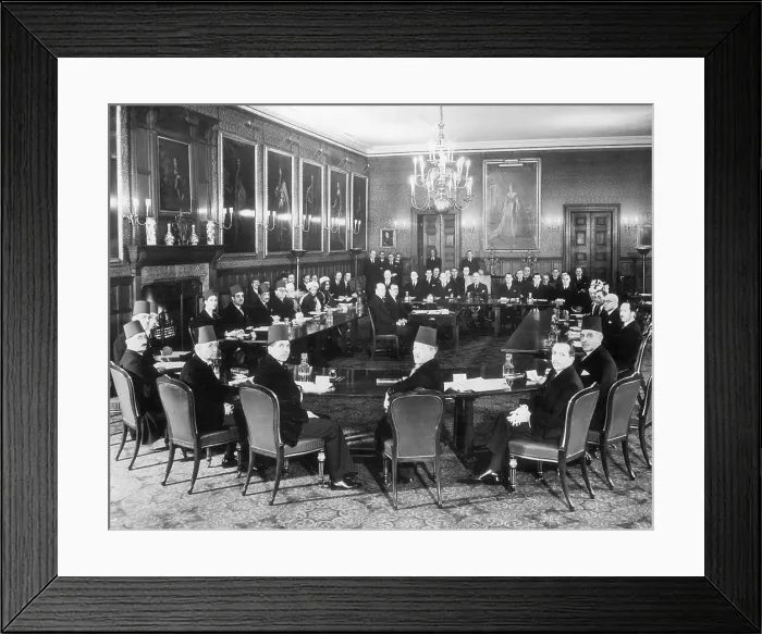 Framed Print : Neville Chamberlain at Palestine Conference Framed Print : Neville Chamberlain at Palestine Conference