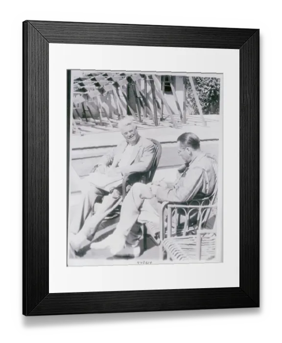 Framed Print : James B. West Attending Outdoor Interview Framed Print : James B. West Attending Outdoor Interview