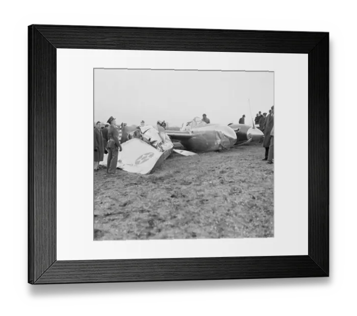 Framed Print : Wreckage of Army's XP-38 Framed Print : Wreckage of Army's XP-38
