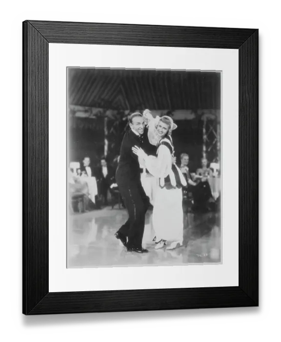 Framed Print : Ginger Rogers and Fred Astaire Dancing