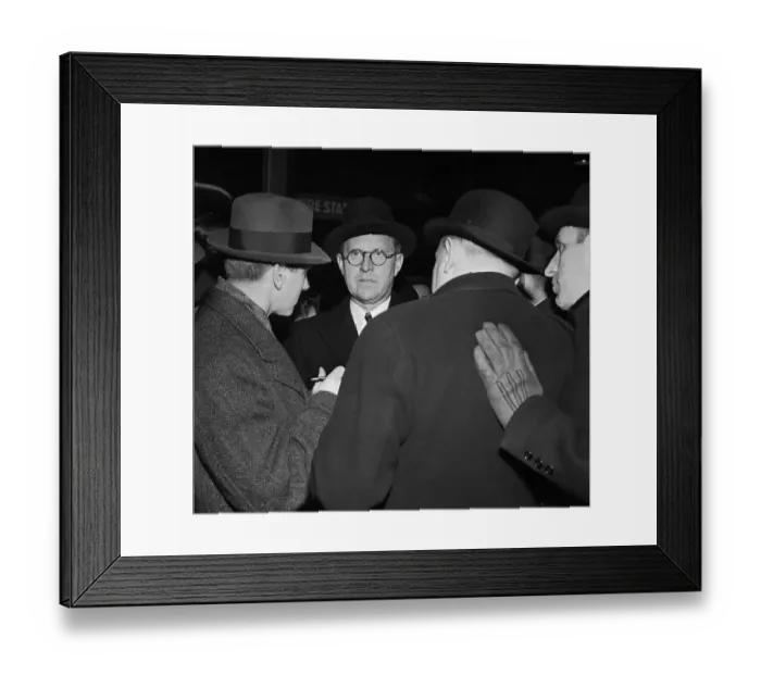 Framed Print : Joseph P. Kennedy and Reporters Framed Print : Joseph P. Kennedy and Reporters