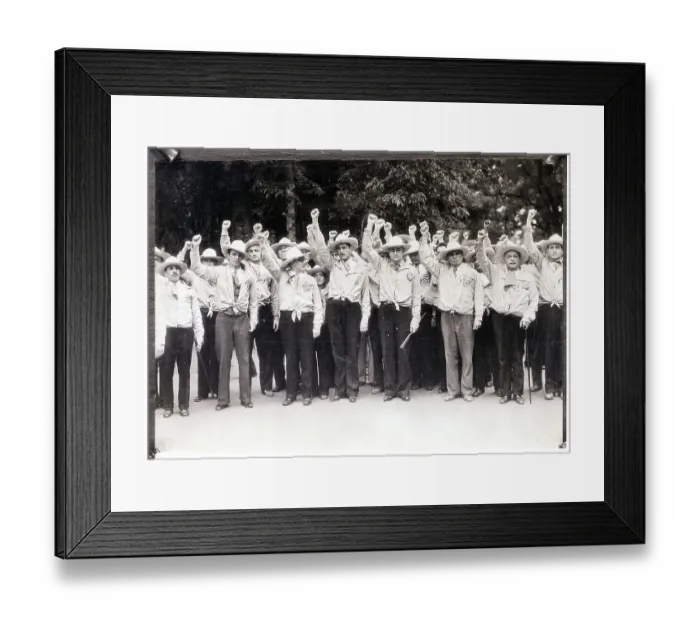 Framed Print : Mexicans Give Clenched Fist Sign Framed Print : Mexicans Give Clenched Fist Sign