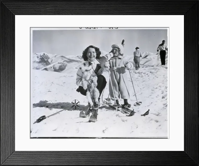 Framed Print : Sun Valley Girl Skiing Framed Print : Sun Valley Girl Skiing